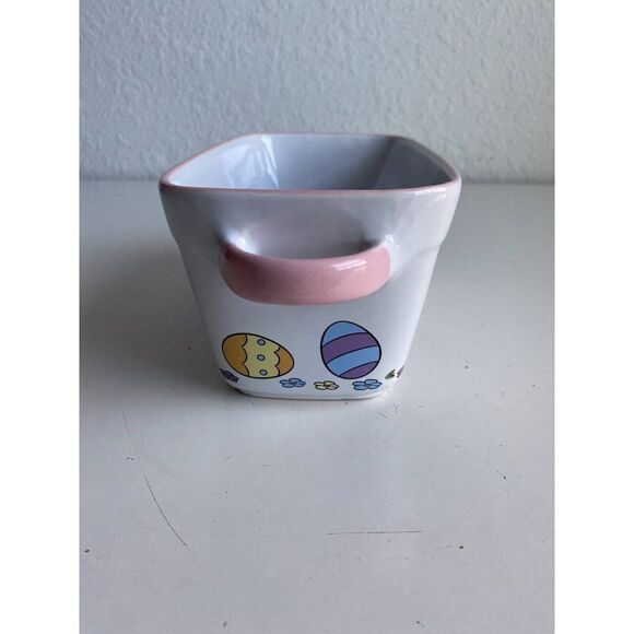 Disney Chip & Dale Easter Large 9"x 5" Ceramic Baking Loaf Bread Pan Dish NEW - Picture 7 of 11